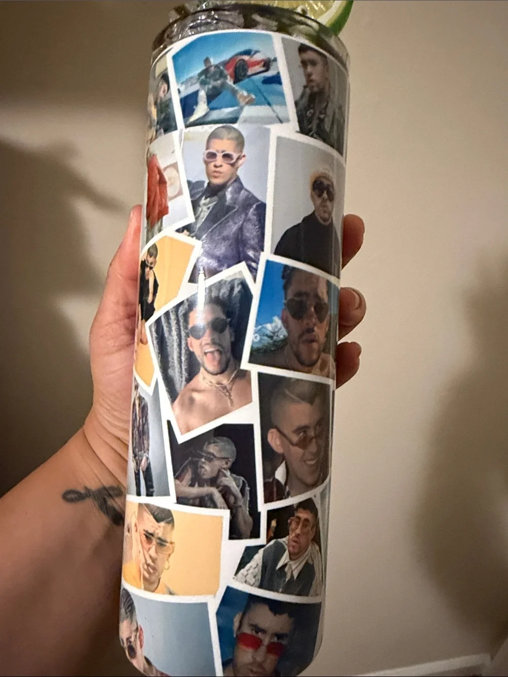 Custom Photo Collage Stainless Tumbler - Multicolor